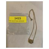 1980s Avon snow fantasy necklace