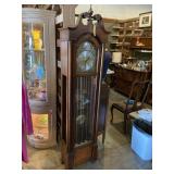 Vintage Howard Miller grandfather clock has key