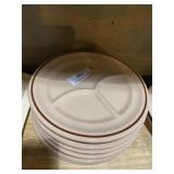 Vintage Walker China ï¿½Toltecï¿½ divided plates six