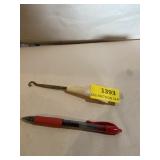 Vintage mother of pearl button hook