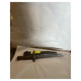 1948 Mauser bayonet knife with metal sheath 9 1/2