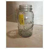 Kerr 1915 Mason jar embossed
