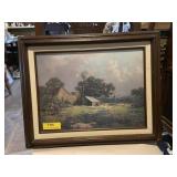 Wood frame matted print ï¿½ Memorable spring tide