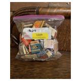 Matchbook collection. Gallon bag