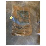 Vintage burlap bag, Boone pinto beans, 1950-