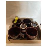 MarCrest stoneware Daisy and dots. six coffee