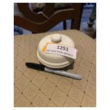 Vintage shaving jar with Lid