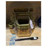 McCoy wishing well planter.   no chain for basket