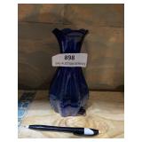 Vintage Indiana cobalt blue vase
