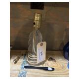 Small glass lamp, 9 inch tall