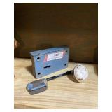 Vintage metal lock and door knob