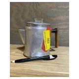 Vintage aluminum small coffee pot