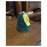 Aqua glass insulator Hemingray