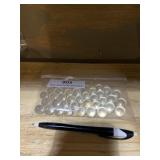 Vintage clear marbles