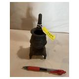 Vintage potbelly stove, cast-iron