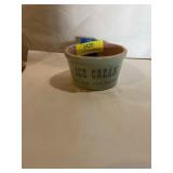 Vintage ice cream bowl about 5 inches round