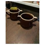 McCoy Brown drip glaze soup bowl or mug