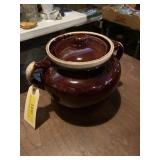 McCoy bean pot with lid  about 6 1/2 inches tall