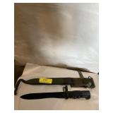 Vintage WWll.  bayonet with sheath eight and
