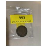 British one penny bronze coin 1928