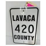 Metal road sign 18x12