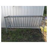 Galvanized hay feeder 48x28x96 missing bottom
