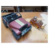 Red Jeep Tonka toy, and Avon firefighter cologne