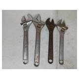 2 ct 12", 10", 10" Ridgid adjustable wrenches