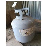 Empty propane bottle
