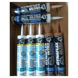 7 tubes DAP caulk / sealant, various colors