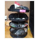 4 tier metal rotating organizing bins 18 x 12.5 w/