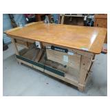 Homemade workbench, 38x41x77 in. Has built in