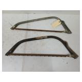 Two bow saws, 20 in
