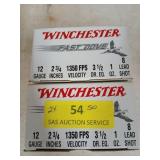 50 rds 12 ga 2 3/4" 1 oz 8 lead shot shells