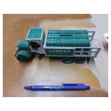 Green Metal Conoco model gas truck bank by Ertl