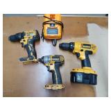 DeWalt drills, impact driver, battery charger,