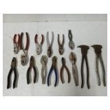 Assorted pliers, snips