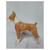 Ceramic puppy dog statue, repaired leg, chipped