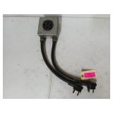 220 V outlet w/ 2 - 3 prong plugs