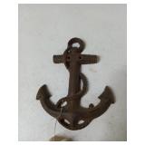 Cast iron anchor wall decor 7.5 x 6
