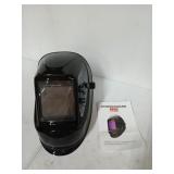 Auto darkening welding hood