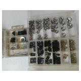 Nut plates, screws, cotter pins, asst pins, etc
