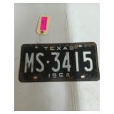 Texas 1964 license plate
