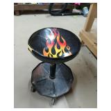 Hot rod rolling mechanics stool, vinyl is