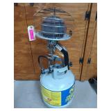 Propane bottle w/ heater attachment, empty