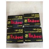 70 rds 7.62 x 39 mm 124 gr FMJ