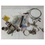 Cam lock, coupling, squeegee, hose clamps, etc