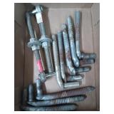 5/8" x 8" bolt hooks, gate hangers