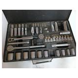 Allied tool set in metal case