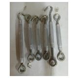 5 ct 3/8"x10.5" turnbuckle, 3/8"x16" turnbuckle